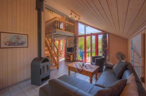 House | Living room - Exklusives Skandinavisches Ferienhaus (Mirow)