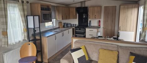 TV, DVD player, stereo