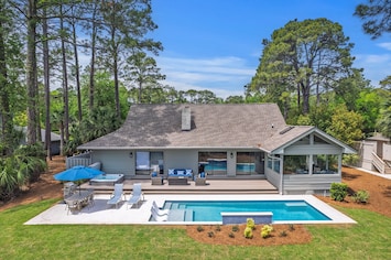 HOST & HOME presents...120 Club Course Drive, nestled within the tranquil ambience of Sea Pines Resort!