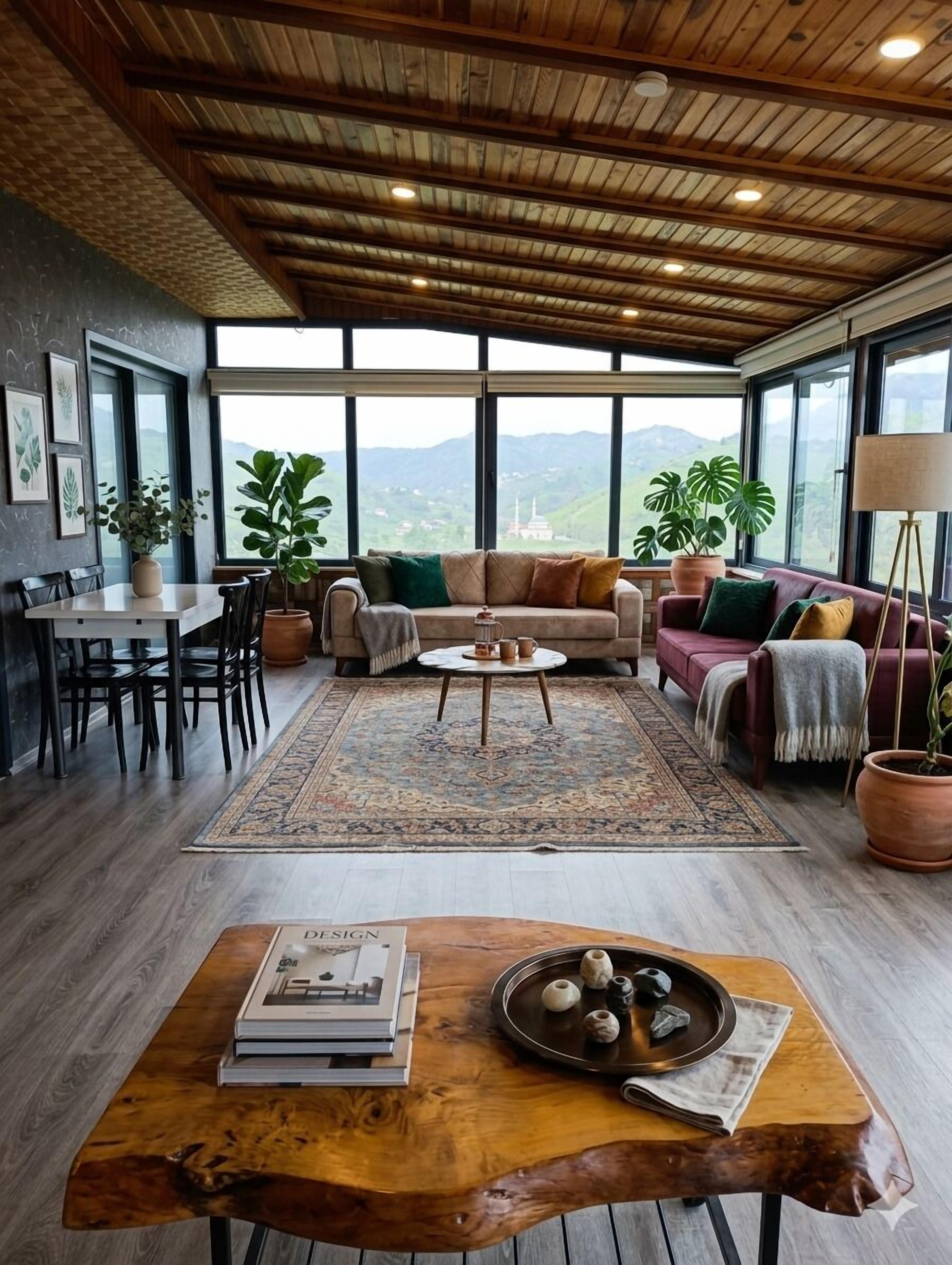 Villa | Living area | 180-cm LCD TV with satellite channels