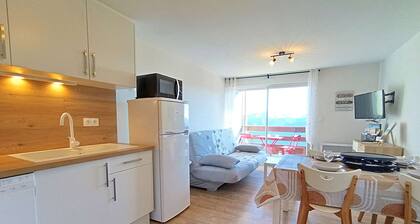 Studio lumineux 4 pers, balcon, Pla d'Adet