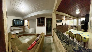 Familienapartment, Strandblick | Wohnbereich