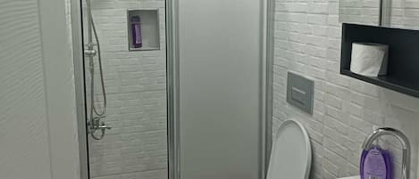 SĂšche-cheveux, serviettes fournies, savon, papier toilette