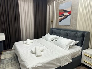 1 habitación, tabla de planchar con plancha, wifi y ropa de cama 