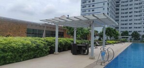 Leilighet, 1 soverom, hageutsikt | Terrasse/patio