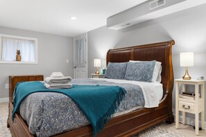 2 bedrooms, iron/ironing board, travel crib, WiFi