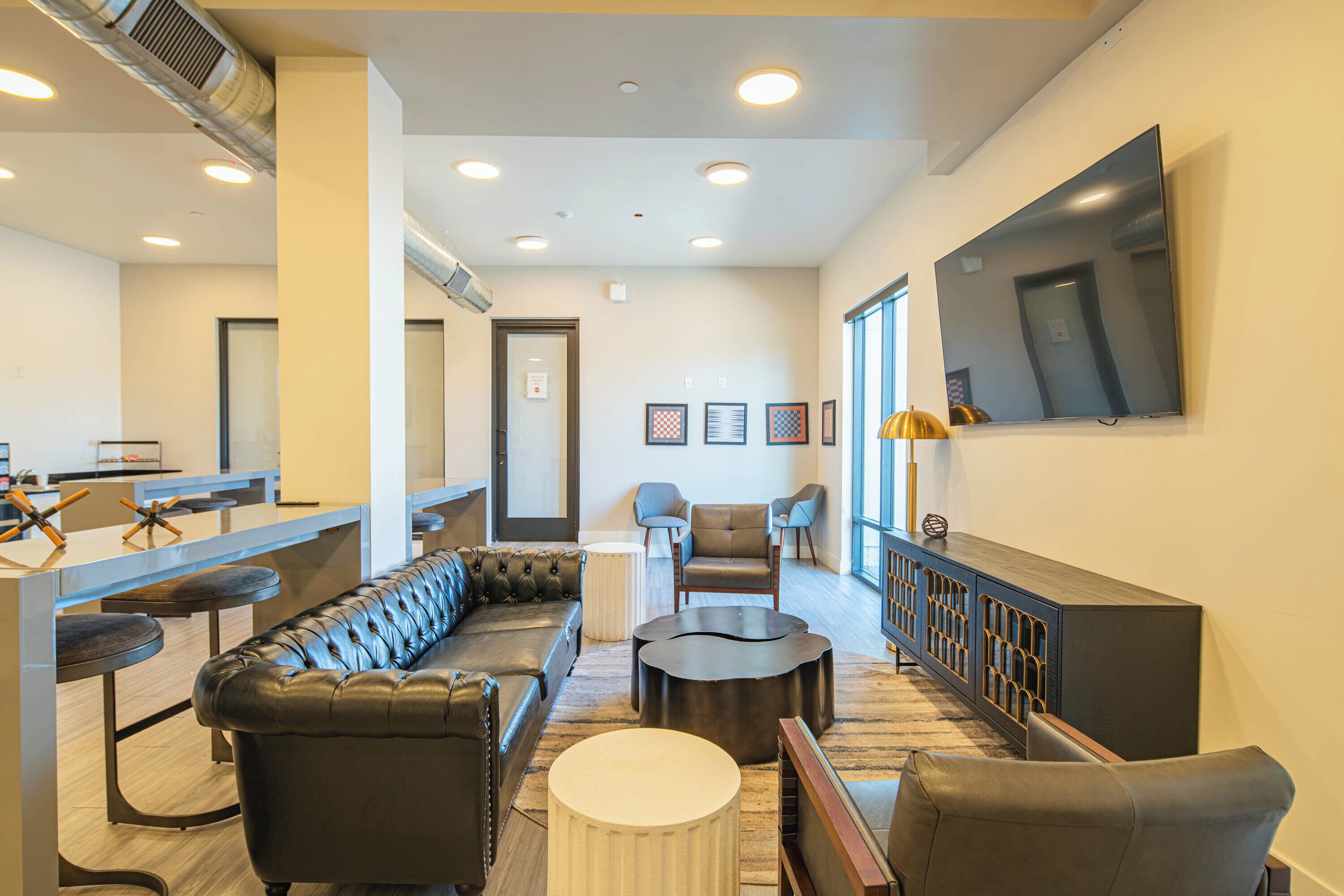 Smart TV, fireplace, offices