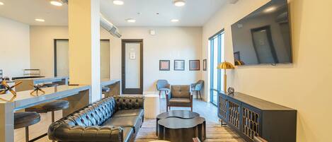 Smart TV, fireplace, offices