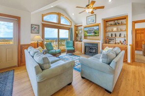 Smart TV, video games, books - Soundside Dog Friendly Home w/ Pool, Elevator, Hot Tub, Game and Media Rooms (Avon)