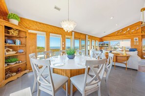 Dining - Canalfront Dog Friendly Home w/ Hot Tub, Private Boat Ramp/Dock, Cargo Lift (Avon)