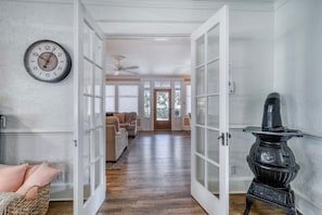 beautiful French doors lead to our sitting areas and our large front porch - DOWNTOWN BRADENTON RETREAT | SWIM SPA • AMI • IMG (Bradenton)