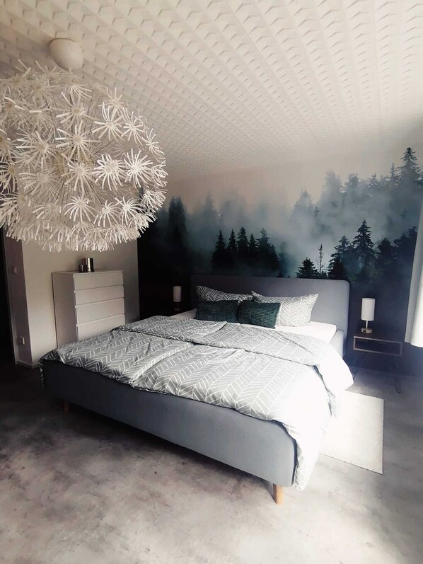 1 bedroom, WiFi, bed sheets - Your feel-good vacation home: cozy, fully equipped, modern. (Bischofsgrün)