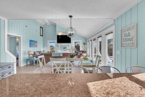 Dining - Daze Off: Spacious Home in Walking Distance to Beach and Waterway (Oak Island)