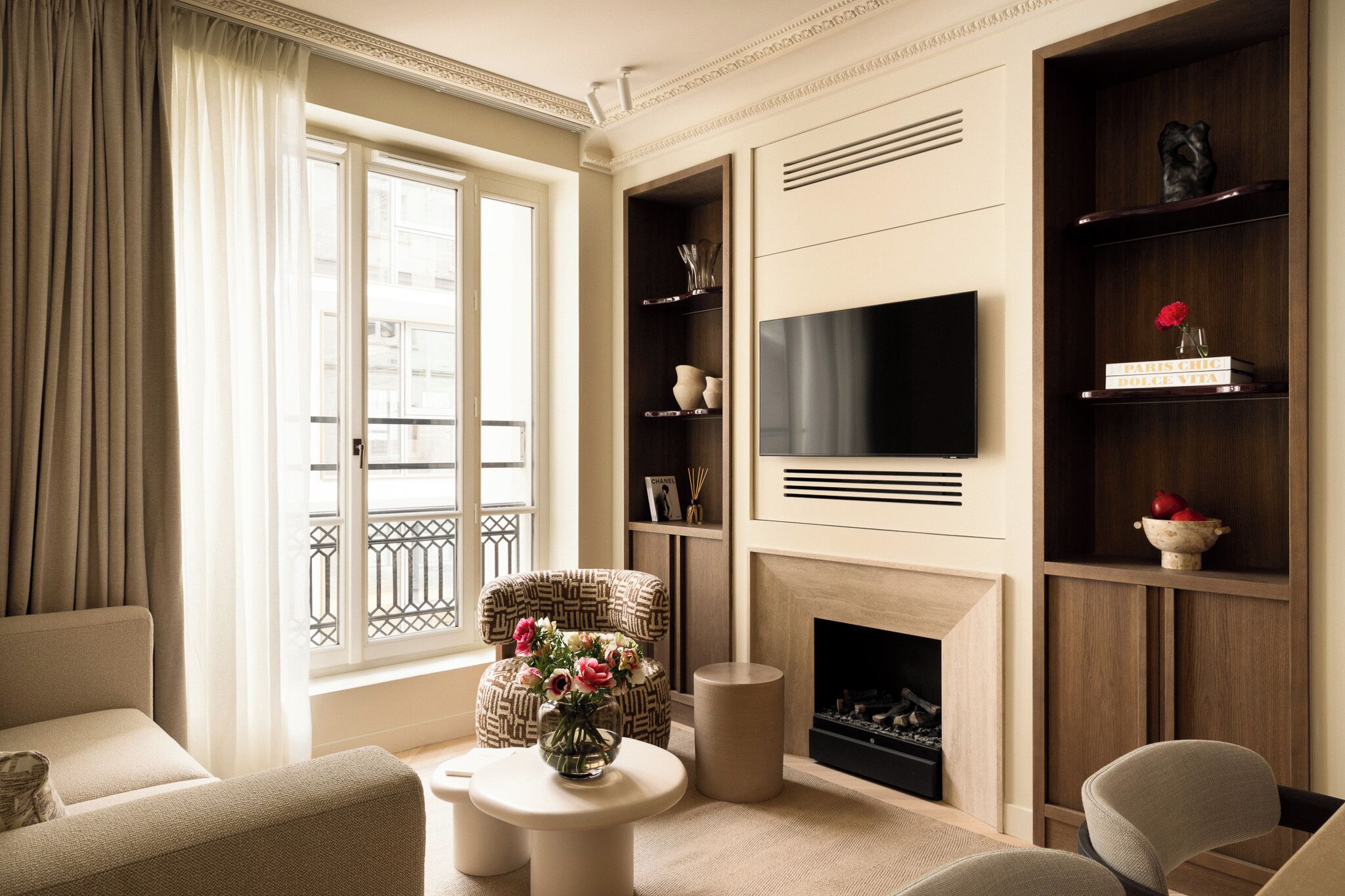 Superior Apartment | Living area | 32-inch Smart TV with cable channels, Netflix, books