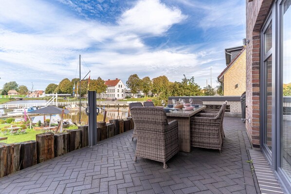 House | Balcony - Doppelhaushalfte Directly From Hafen von Tonning (Toenning)