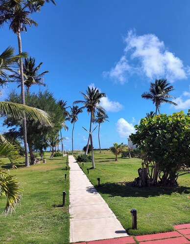 Condo - 2 beds with WiFi, AC, Pool and Oceanfront in charming Frigate Bay.