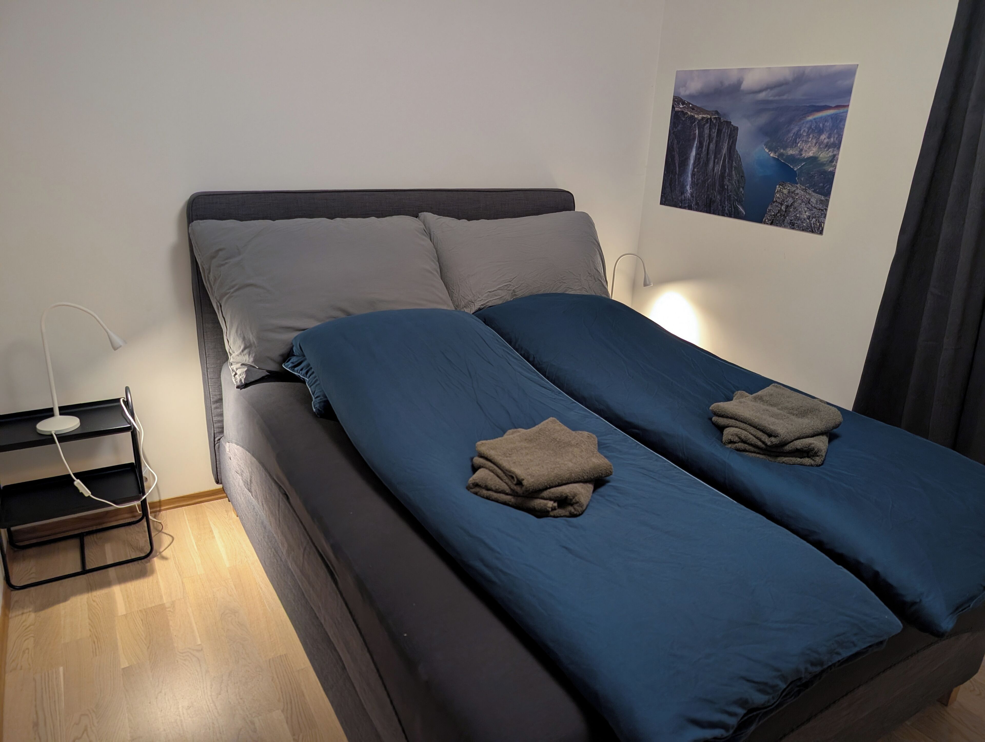 2 bedrooms, iron/ironing board, travel crib, free WiFi