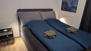 2 bedrooms, iron/ironing board, travel crib, free WiFi