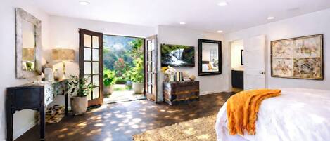 1 soverom, skrivebord, strykejern/-brett og wi-fi (inkludert)