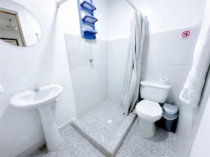 Towels, soap, toilet paper