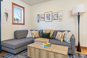 Smart TV, foosball, table tennis, books