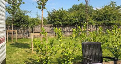 Bright spacious with a lovely garden with hot tub.