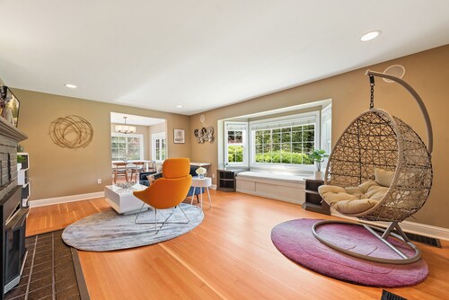 Private park in a cozy home next to I-90 huge yard