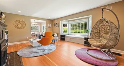 Private park in a cozy home next to I-90 huge yard