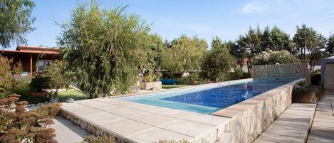 A heated pool