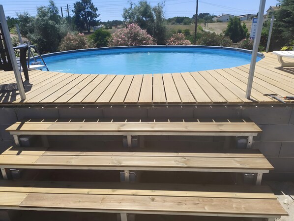 A heated pool