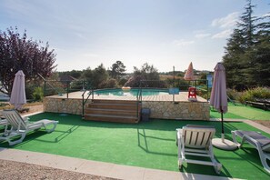 A heated pool