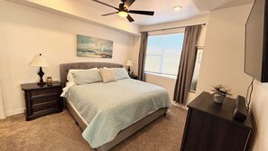 2 bedrooms, iron/ironing board, travel crib, free WiFi