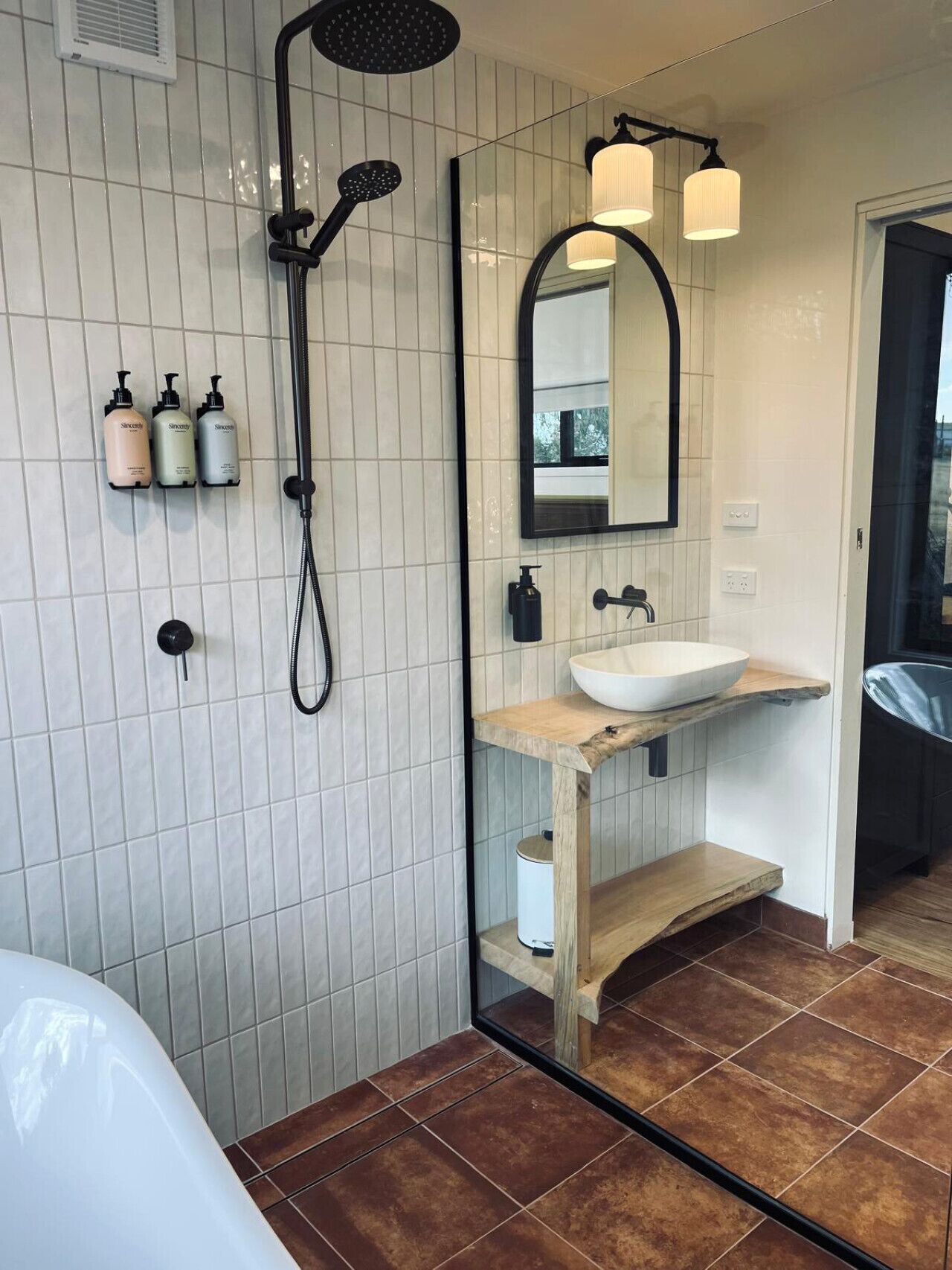 Hair dryer, towels