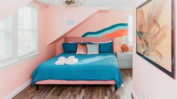 2 bedrooms, desk, free WiFi, bed sheets