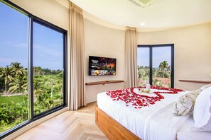 Luxury-Villa, 4 Schlafzimmer, Poolblick | Ausblick vom Zimmer