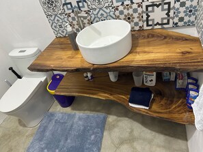 Towels, soap, toilet paper