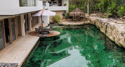 Luxury house with private cenote and cave