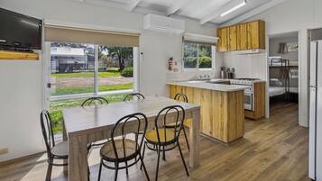 Family Cabin | Living area | 32-inch TV with digital channels