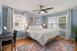 Skrivebord, wi-fi og sengetøy