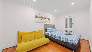 3 bedrooms, iron/ironing board, travel cot, WiFi