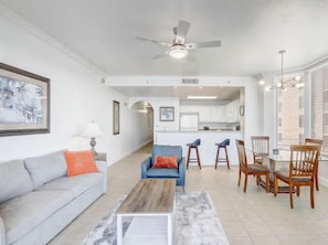 Living area - Newly Renovated! 2-Bedroom 2-Bath Stunning LakeView at Blue Heron Beach Resort (Orlando)