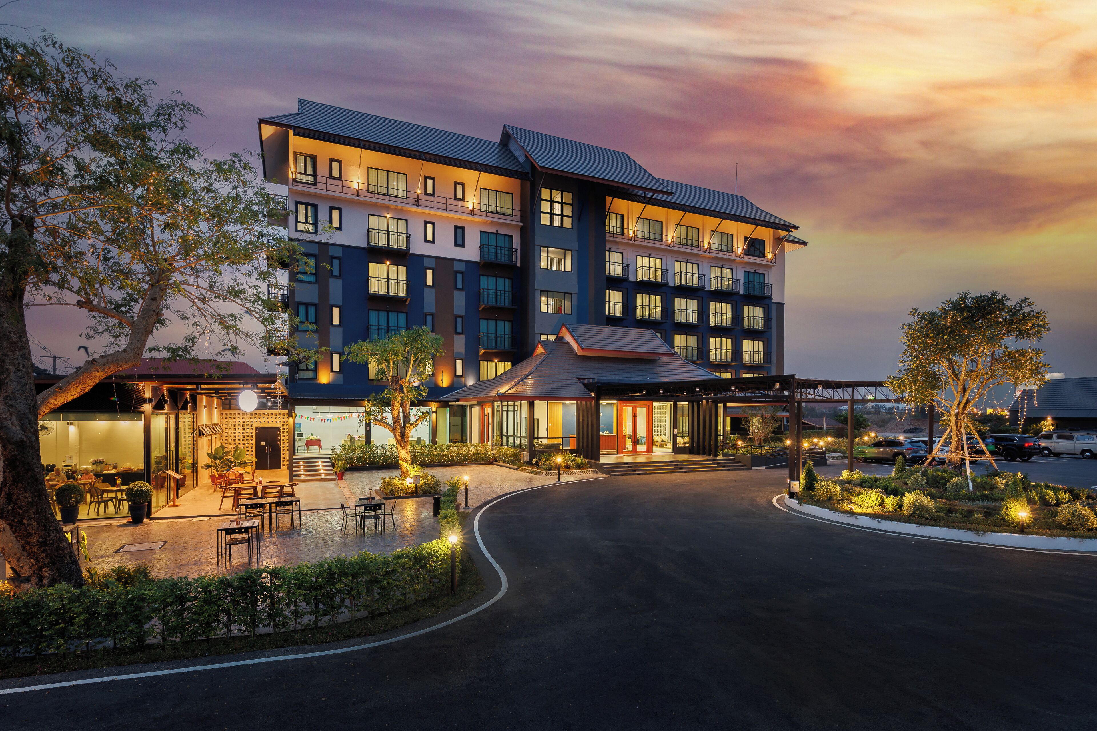 A szálláshely homlokzata