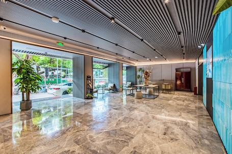 Recepción. Fushang Hotel Guangzhou Yuexiu Park