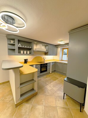 Fridge, oven, stovetop, dishwasher