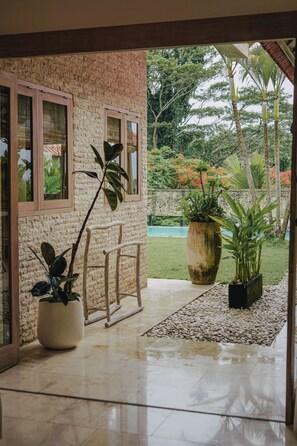 Villa Signature, 2 chambres, patio, vue sur la piscine | Terrasse/patio