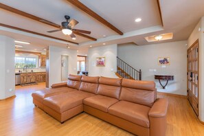 TV, fireplace, video games, offices