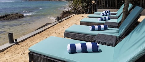 Plage, sable blanc, bar de plage