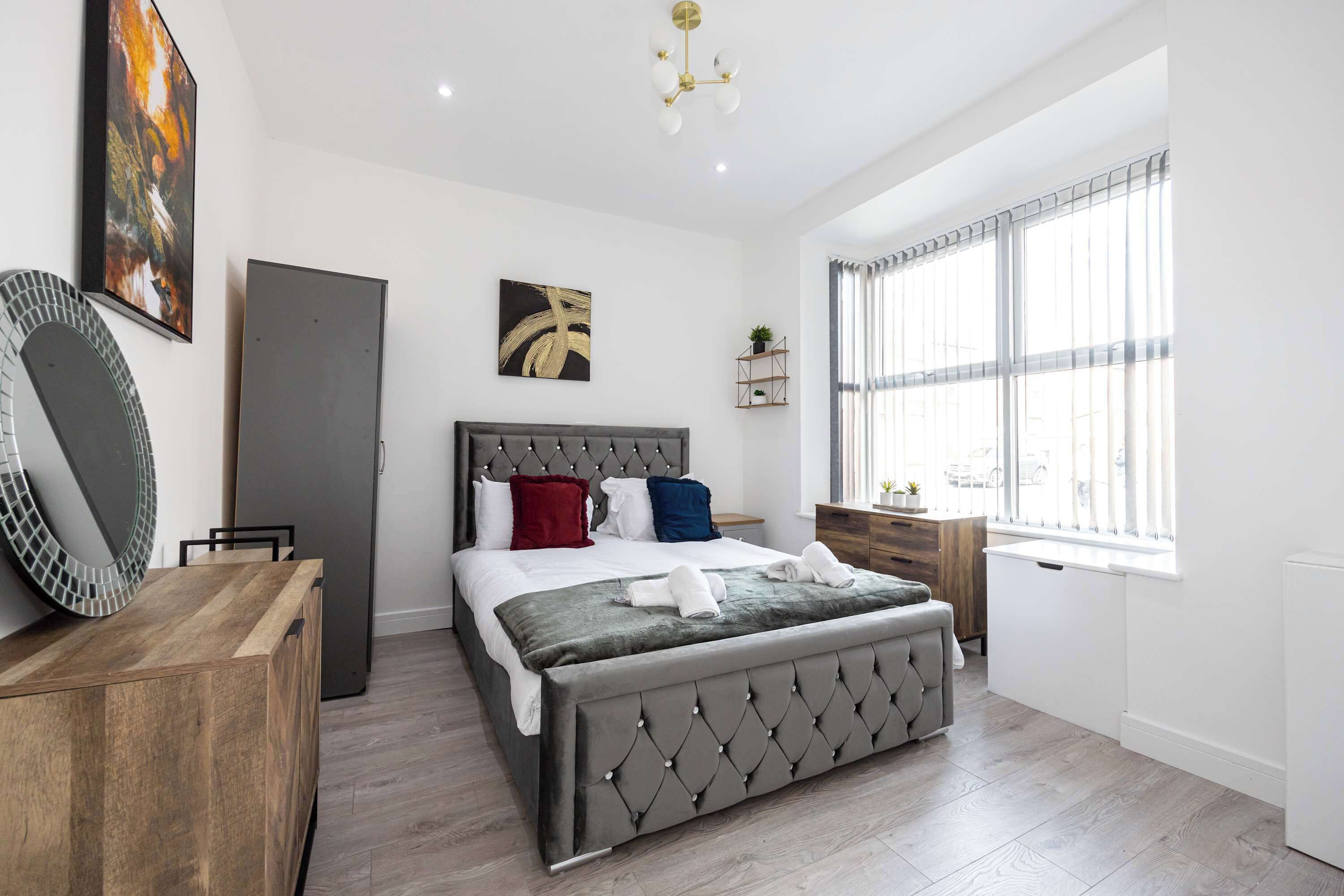 4 bedrooms, iron/ironing board, travel crib, WiFi