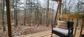 Cozy cabin located on mountainside hobby farm