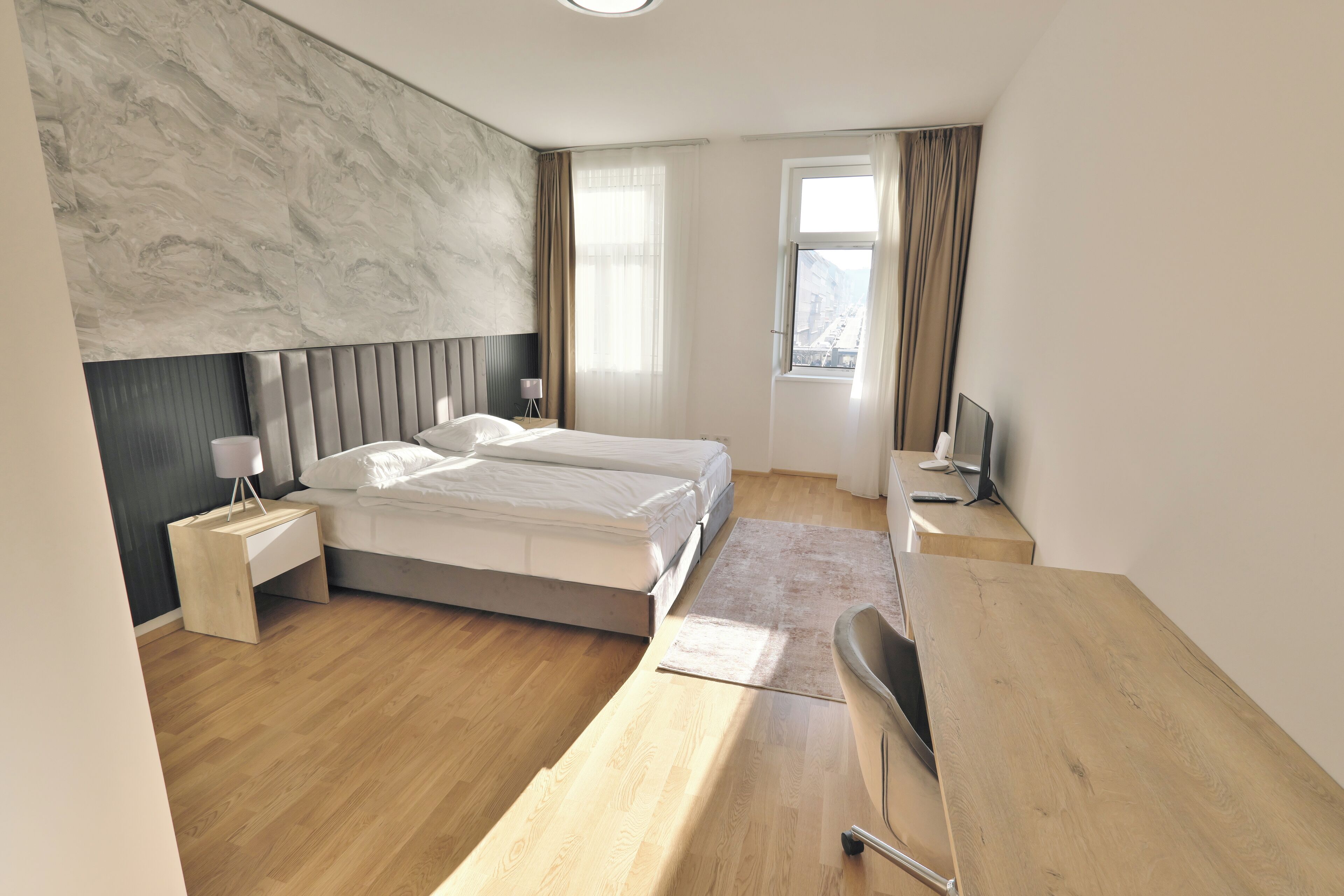 Comfort-huoneisto, kaupunkinäköala | Oleskelualue